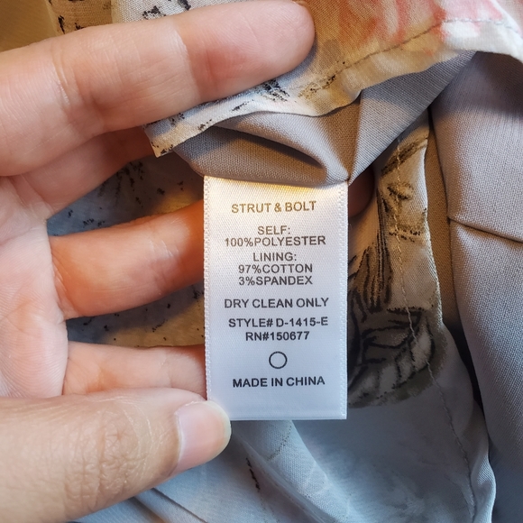 Stelen Romantic Floral Ruffle Asymmetric Dress - Picture 7 of 7